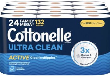 Cottonelle Extremely CleanCare Tender Bathroom Paper (24 Household Mega Rolls) simply $20.69 shipped!